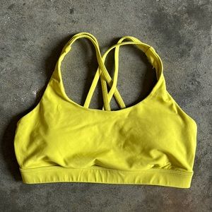 🍐🍐 Lululemon Energy Bra Size 8 Yellow 🍐🍐